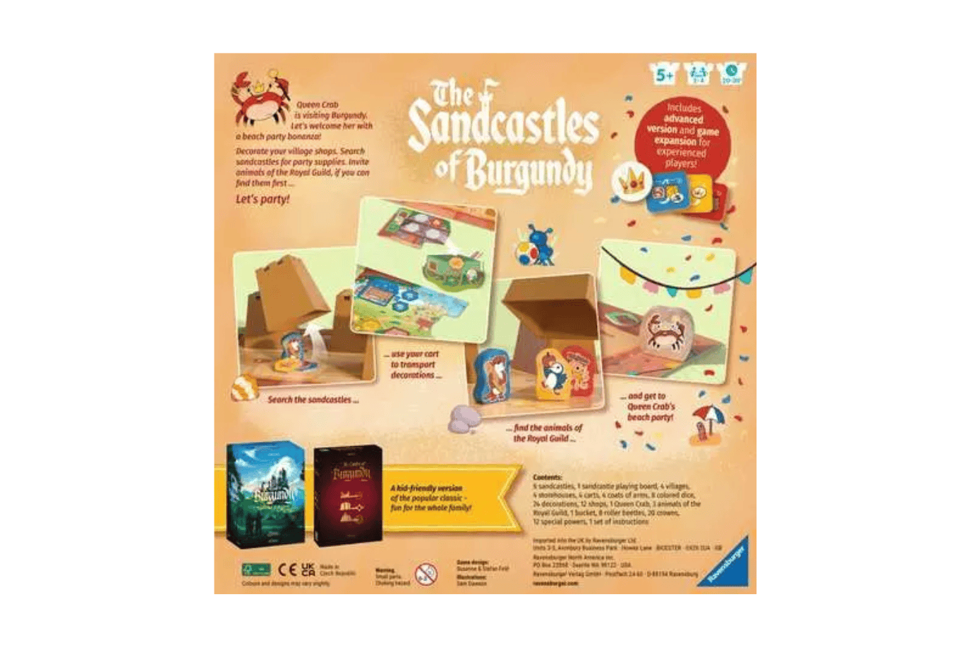 Tracy Stevenson The Sandcastles of Burgundy Game - Ages 5+