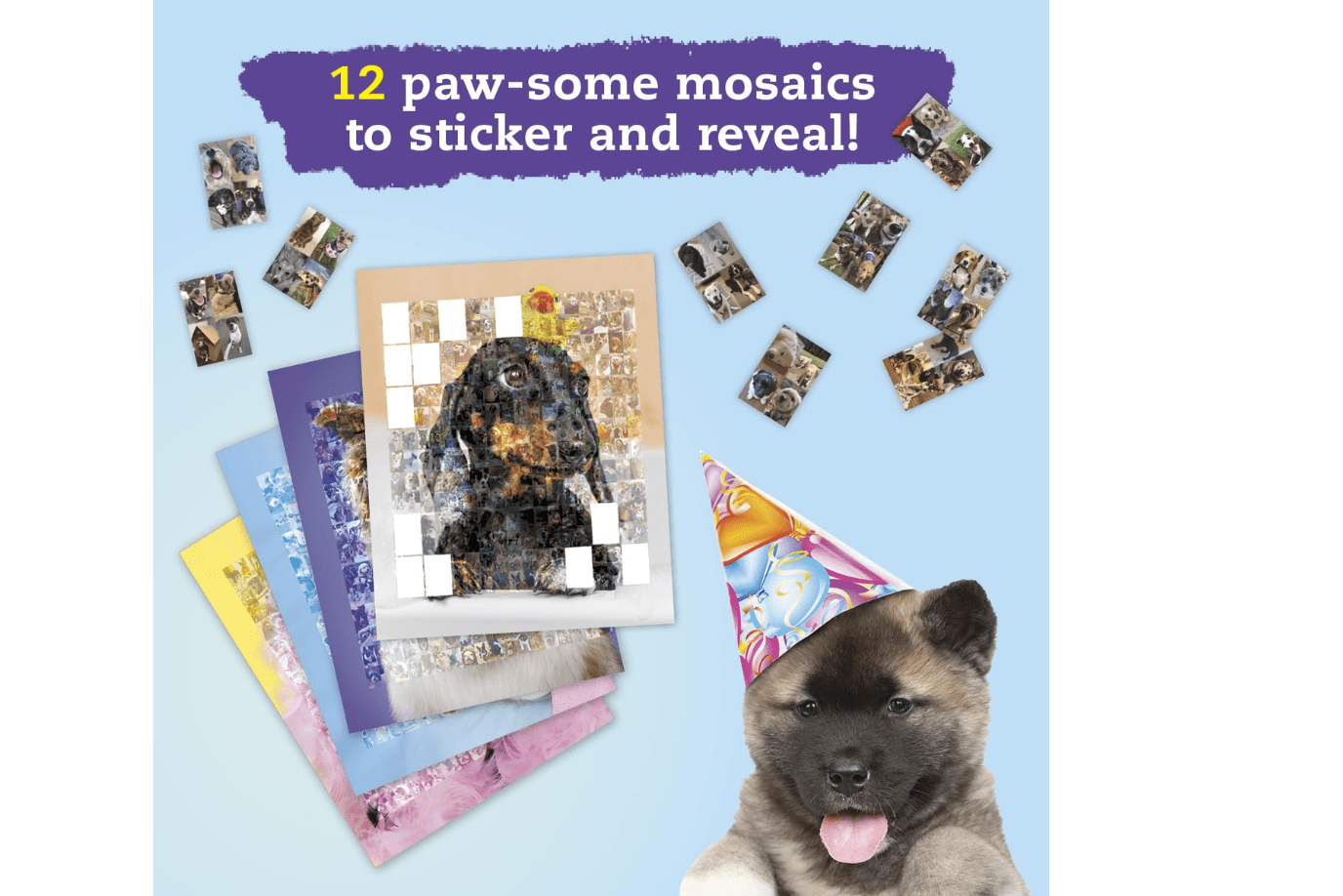 Sticker Photo Mosaic: Dogs and Puppies