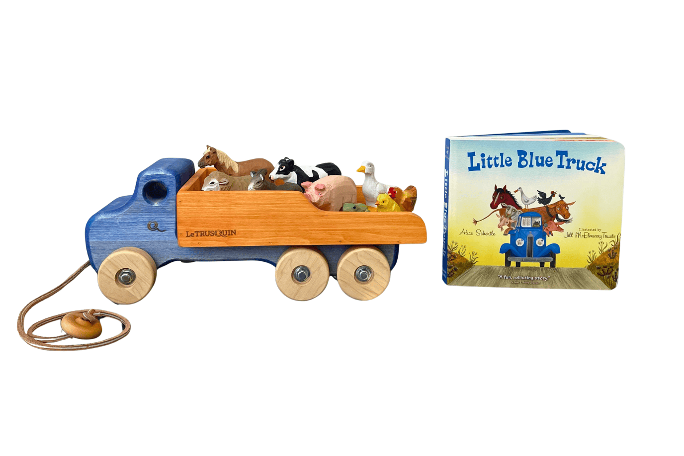 Wonderly Truck + Book + Animals Little Blue Truck Bundles