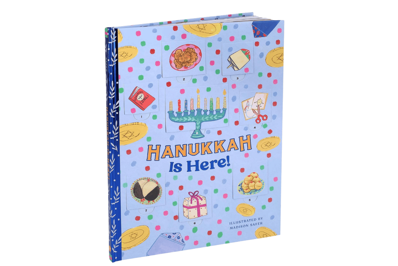 Raincoast Books Hanukkah Is Here! A Lift-the-Flap Hanukkah Countdown