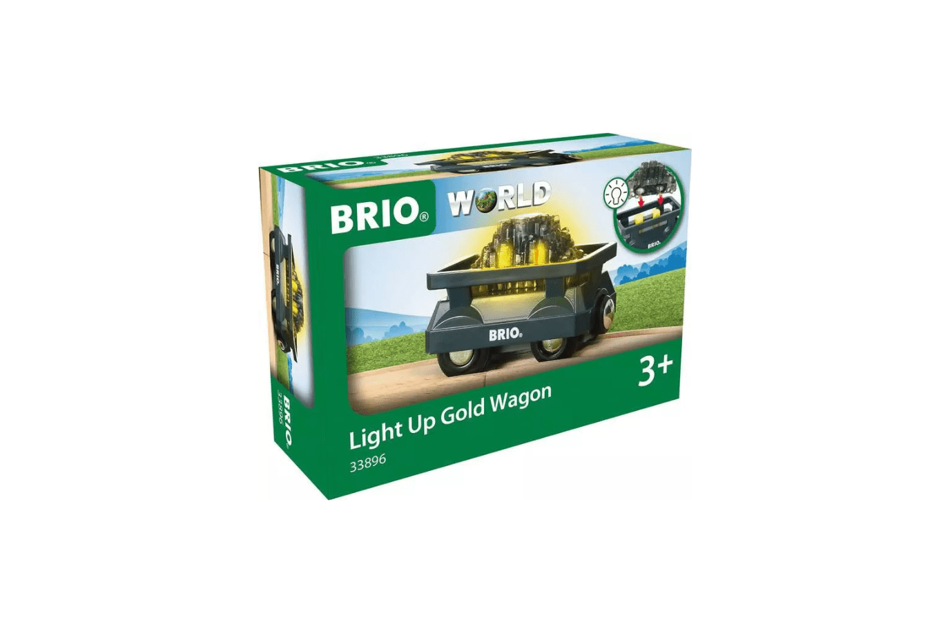 Brio Light Up Gold Wagon