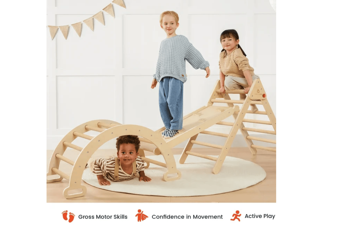 Tinyland Pikler Triangle Climbing Bundle