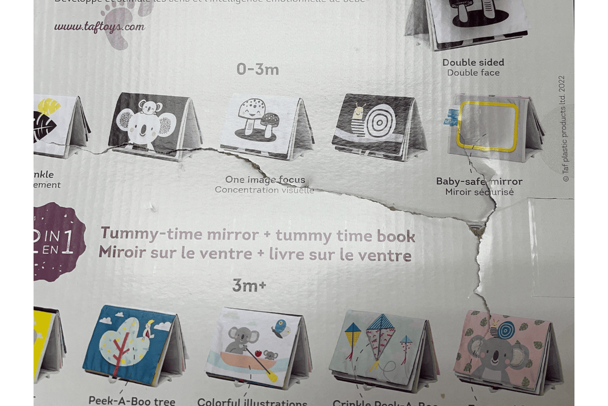 K.I.D. Toys Inc. Koala Tummy-Time Book - Damaged Box - FINAL SALE