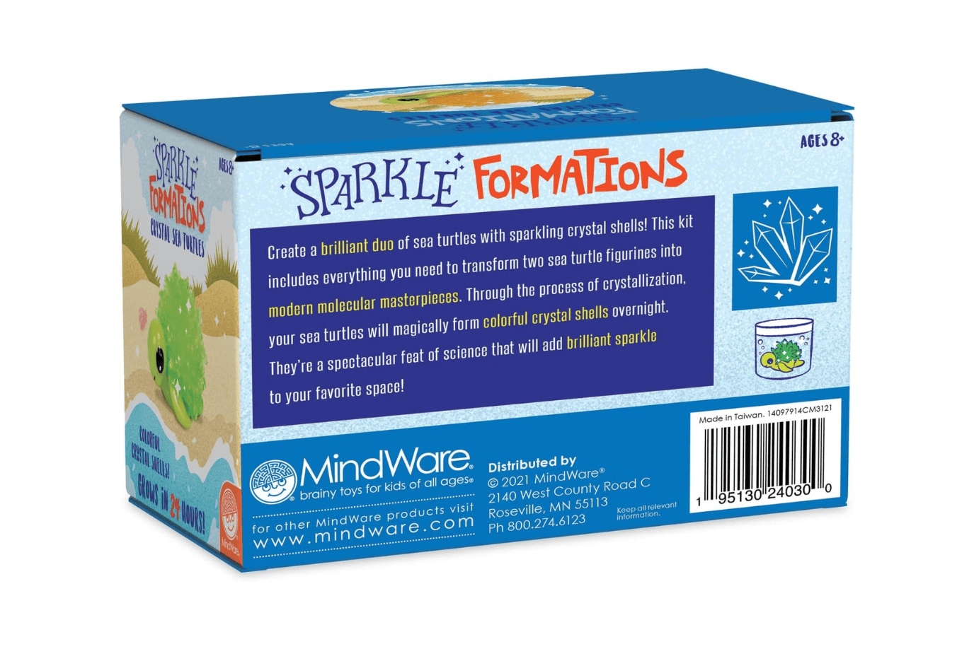 Outset Media Sparkle Formations: Make Your Own Crystal Sea Turtle