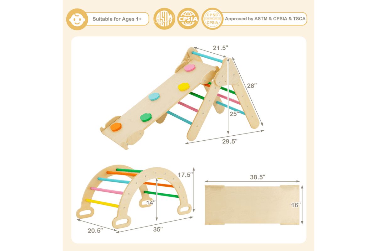 Costway Pikler Climbing Bundle
