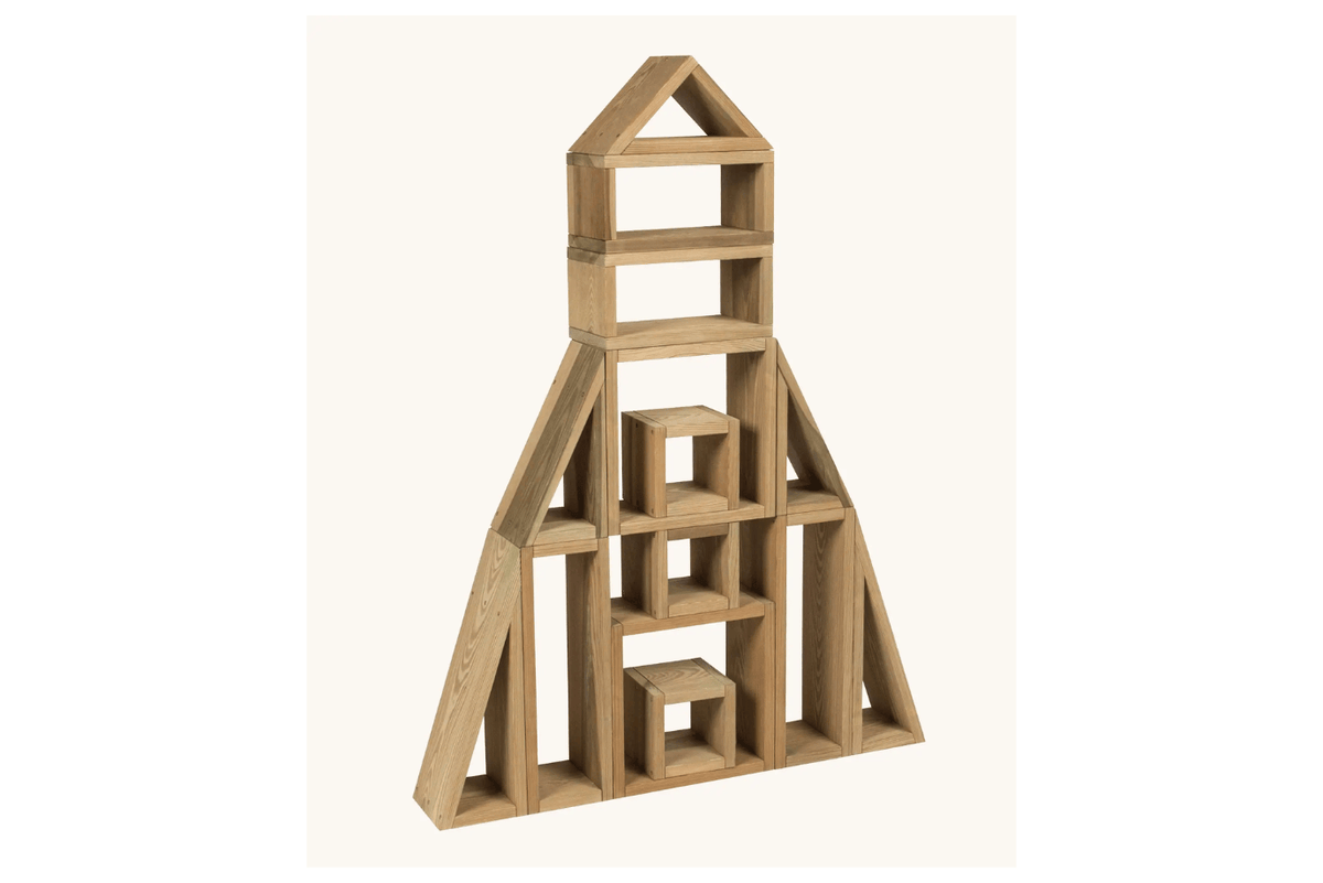 Fire the Imagination Erzi XL Outdoor Building Blocks and Marble Run
