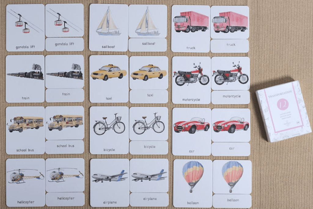 3-Part Language Cards (Watercolour) (Multiple Themes Available)