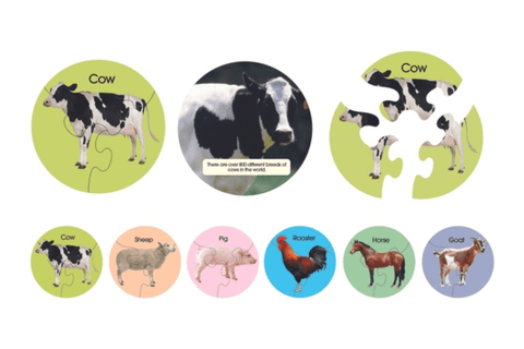 Farm Animal Puzzles (6 Pack) Farm Animal Puzzles (6 Pack)