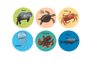 3 Piece Sea Life Animal Puzzles (6 pack)