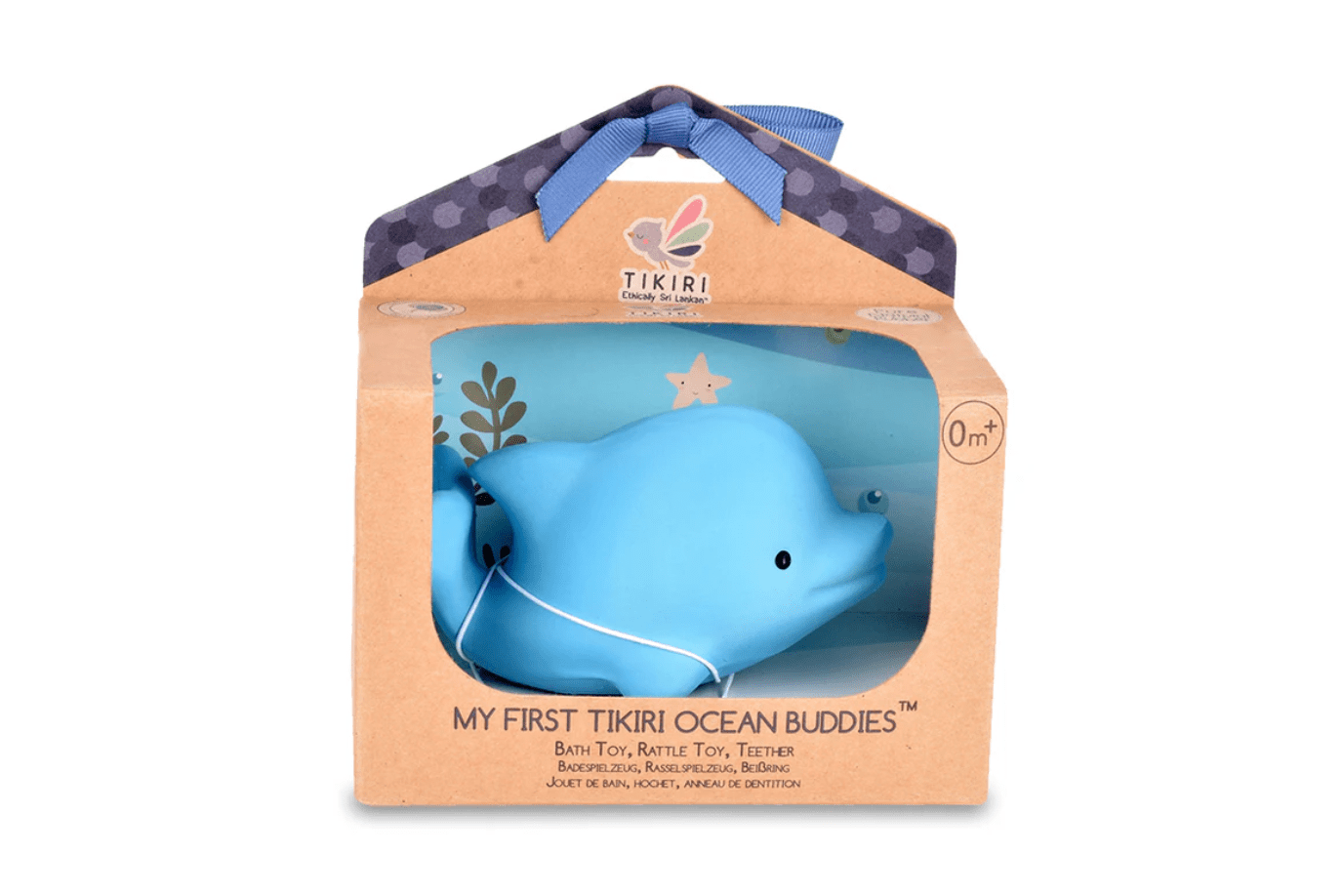 Tikiri Organic Natural Rubber Teether & Bath Toy