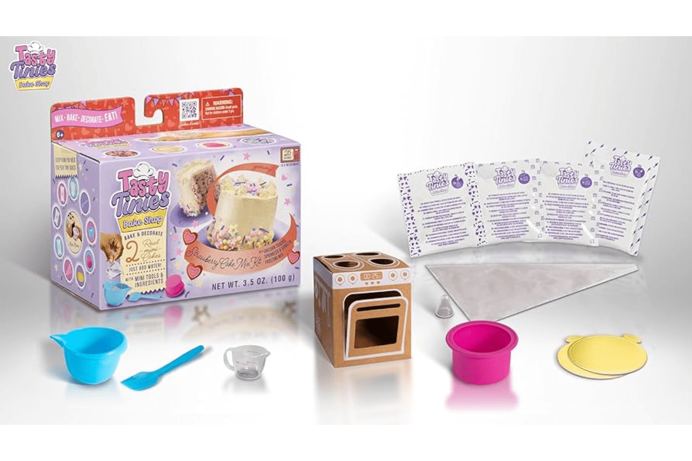 K.I.D. Toys Inc. Tasty Tinies Bake Shop - Assorted Cake Kits [One Kit Per Purchase]
