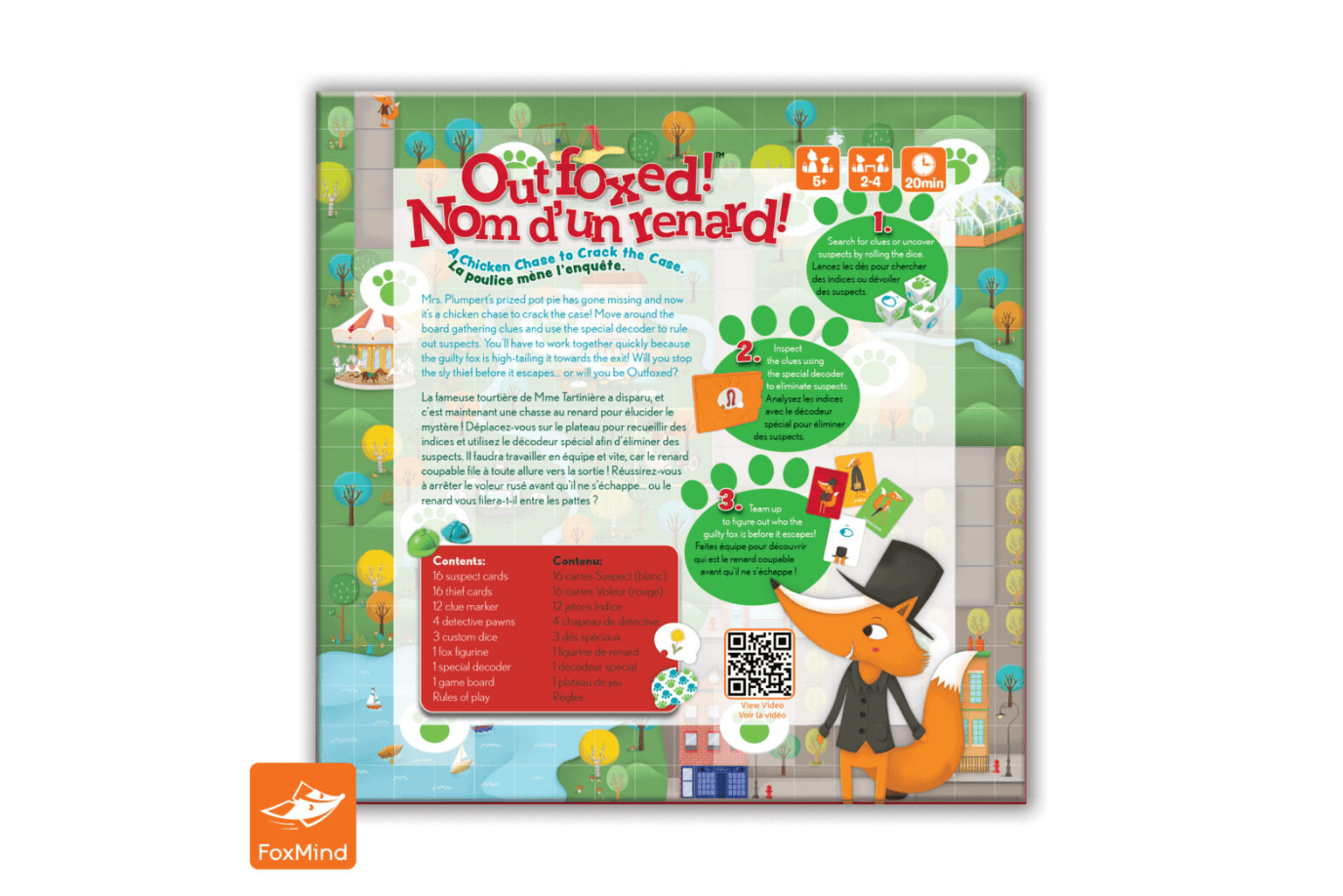 FoxMind Outfoxed Game [Ages 5+]