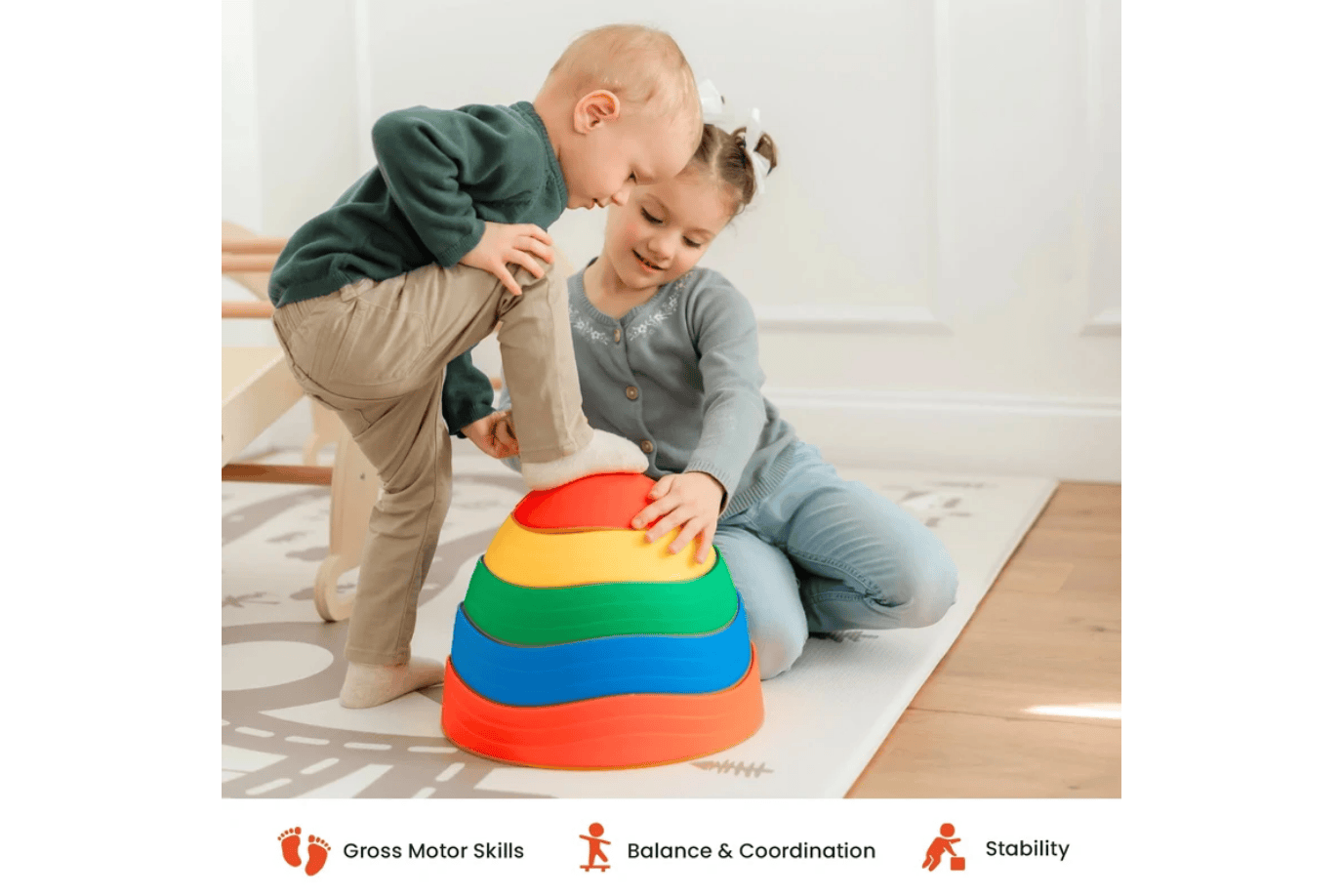 Tinyland Tiny Land® Stepping Stones - Rainbow