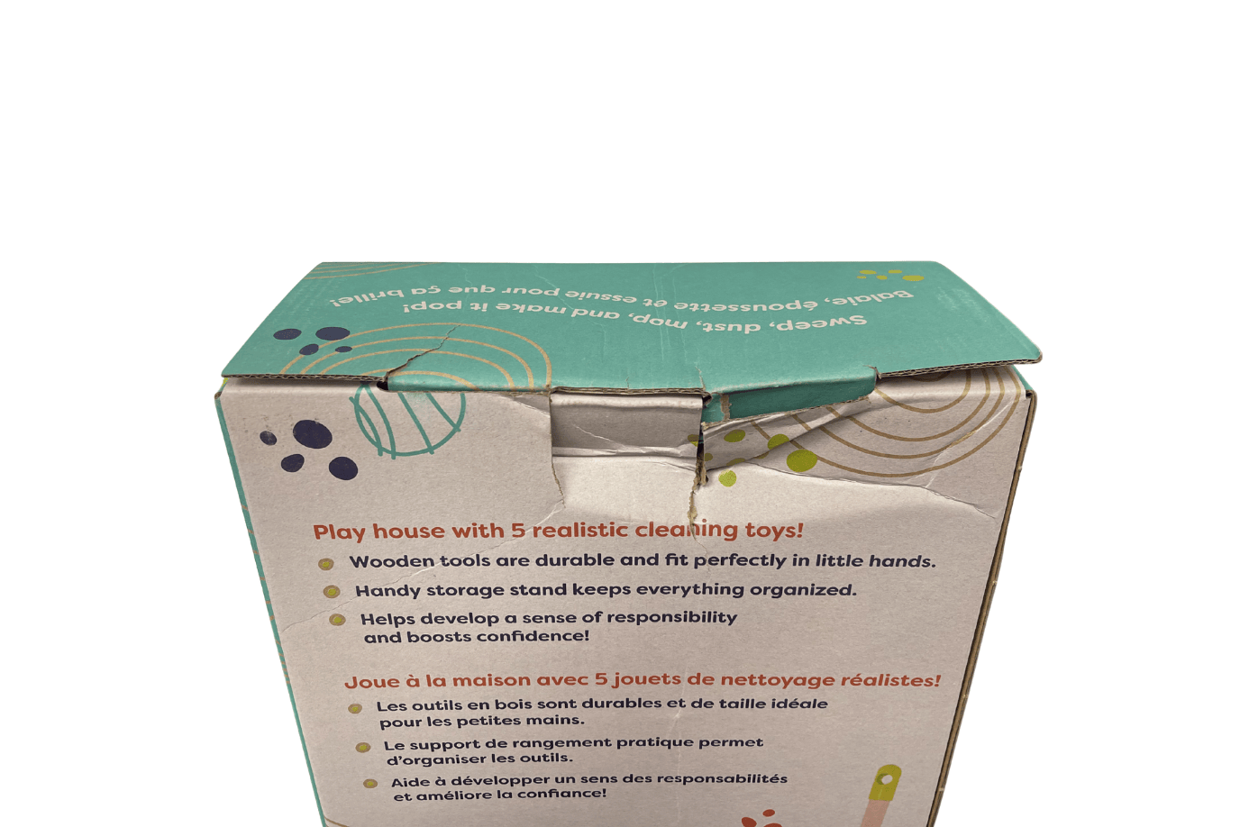 K.I.D. Toys Inc. Clean 'N' Play Sweeping and Mopping Set - Damaged Box - FINAL SALE
