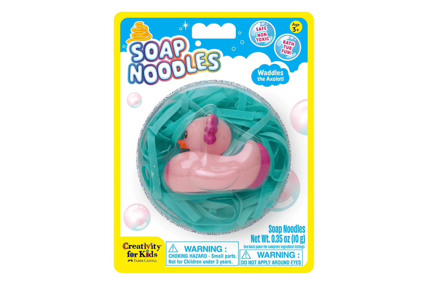Faber-Castell Axolotl Soap Noodles & Bath Toy