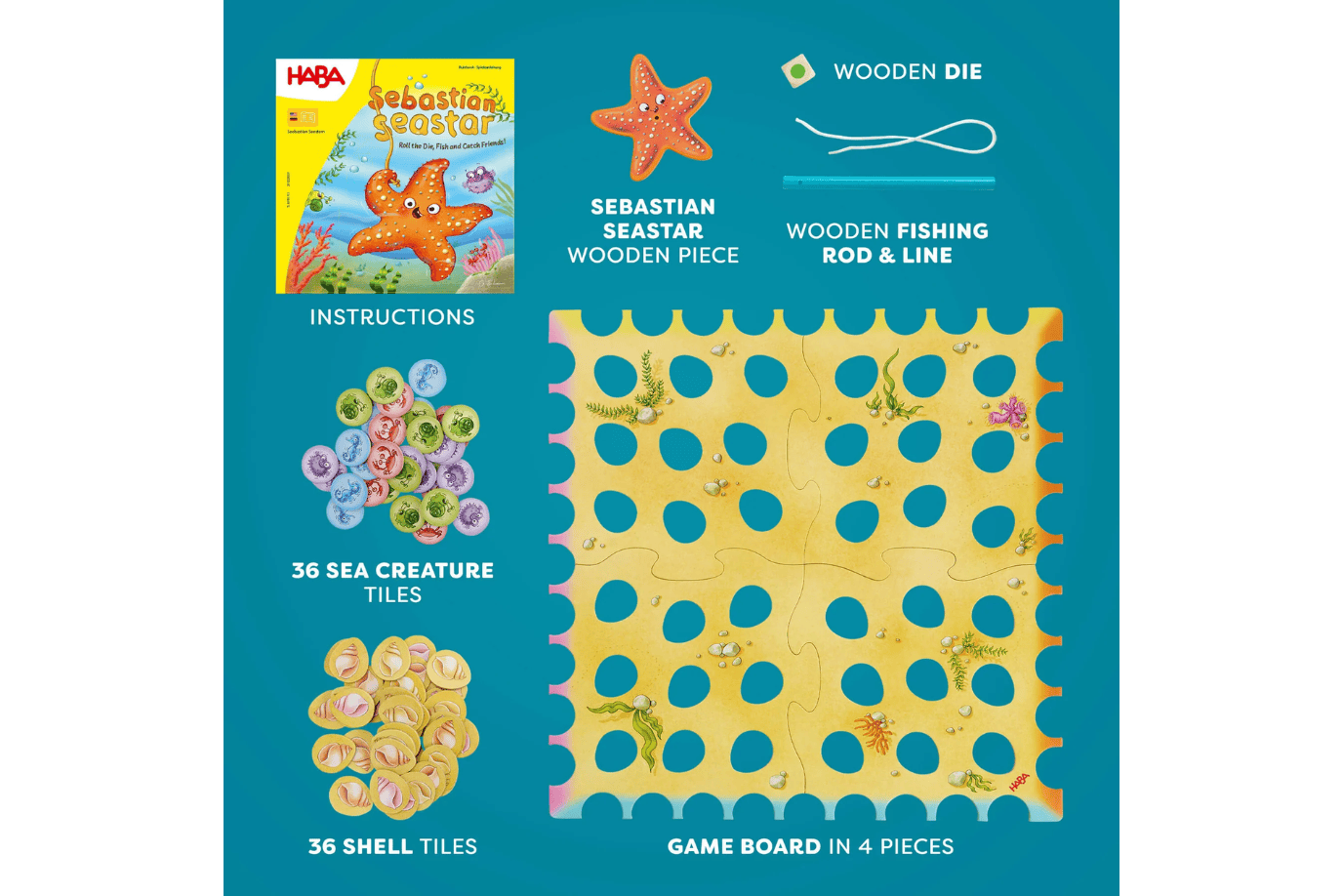 Haba Sebastian Sea Star Fishing Game