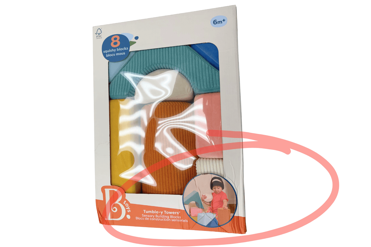 K.I.D. Toys Inc. Tumble-y Towers Large Sensory Blocks- Damaged Box - FINAL SALE