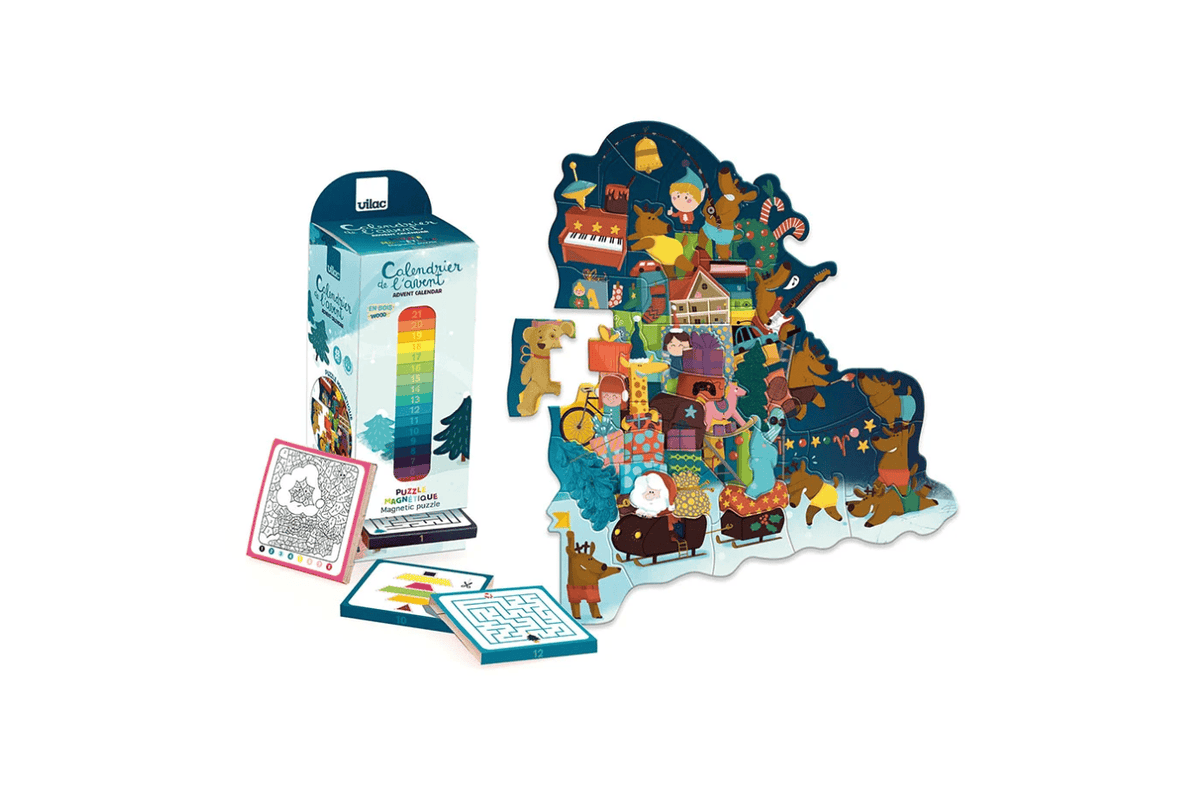 Fire the Imagination Vilac Advent Calendar - Build a Magnetic Puzzle