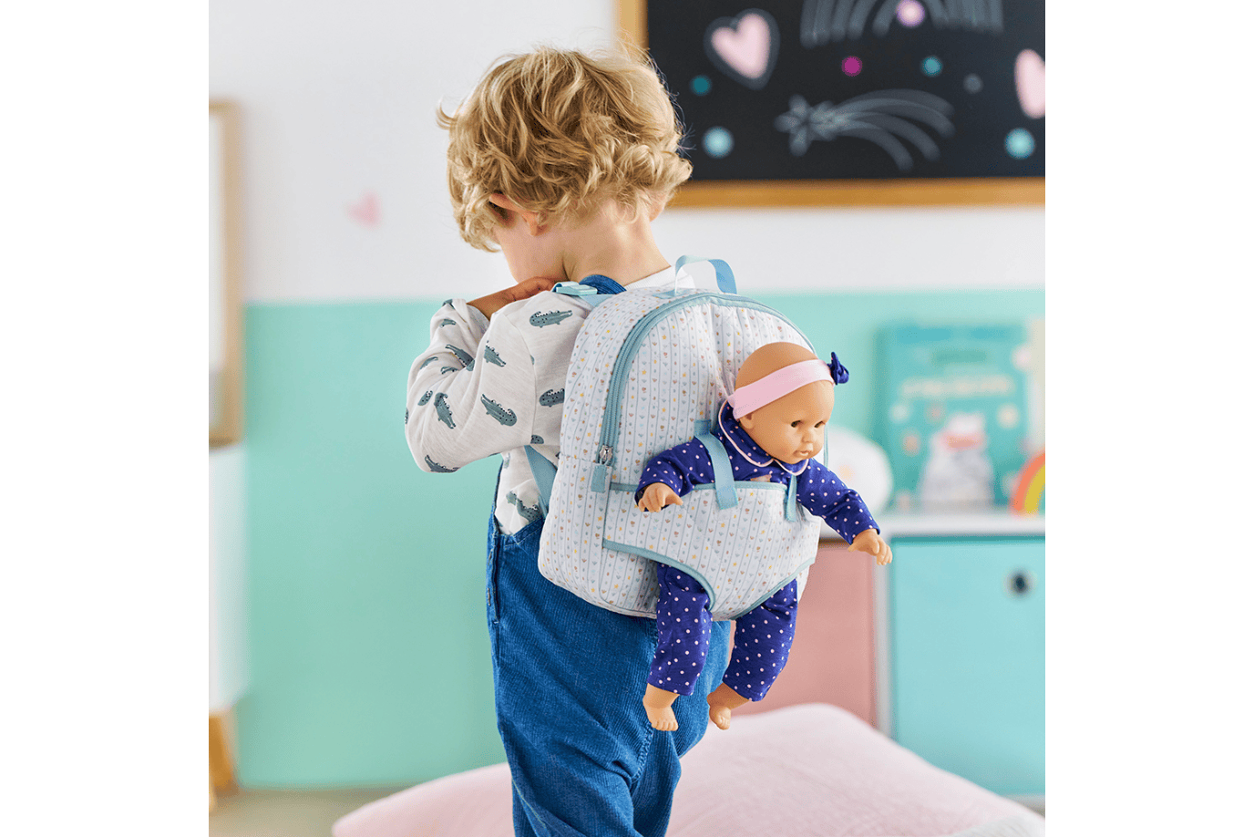 K.I.D. Toys Inc. Corolle Doll Carrier Backpack - Stars
