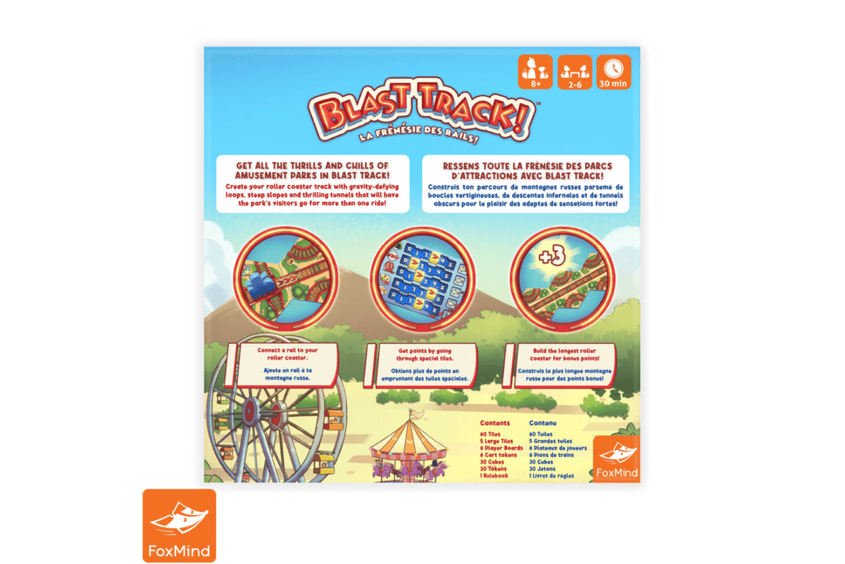 FoxMind Blast Track - Rollercoaster Building Game [Ages 8+]