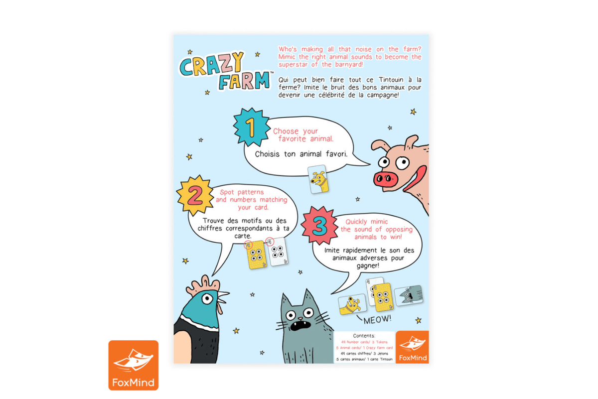 FoxMind Crazy Farm Game [Ages 6+]