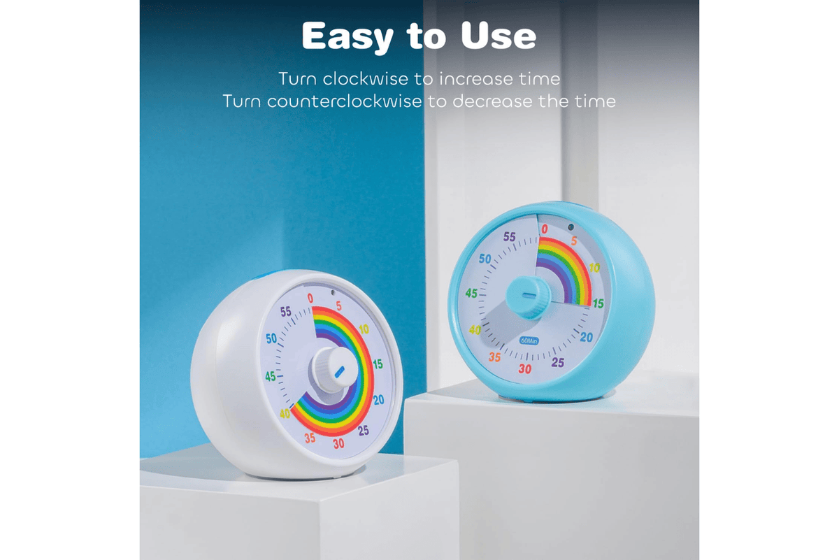 Preschool Collection Rainbow Visual Timer  (60-minute countdown timer)