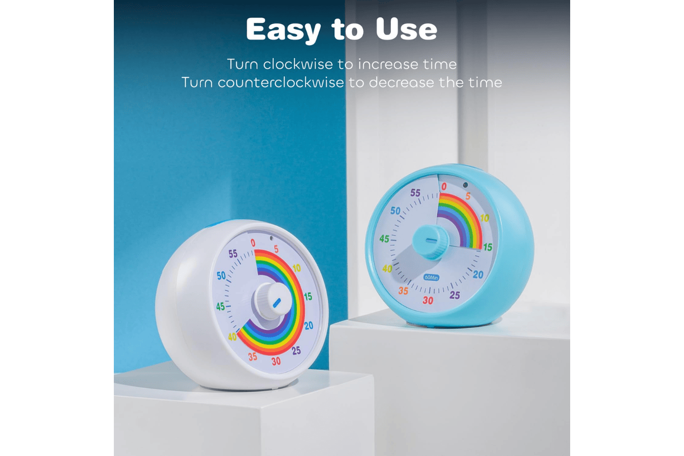Preschool Collection Rainbow Visual Timer  (60-minute countdown timer)