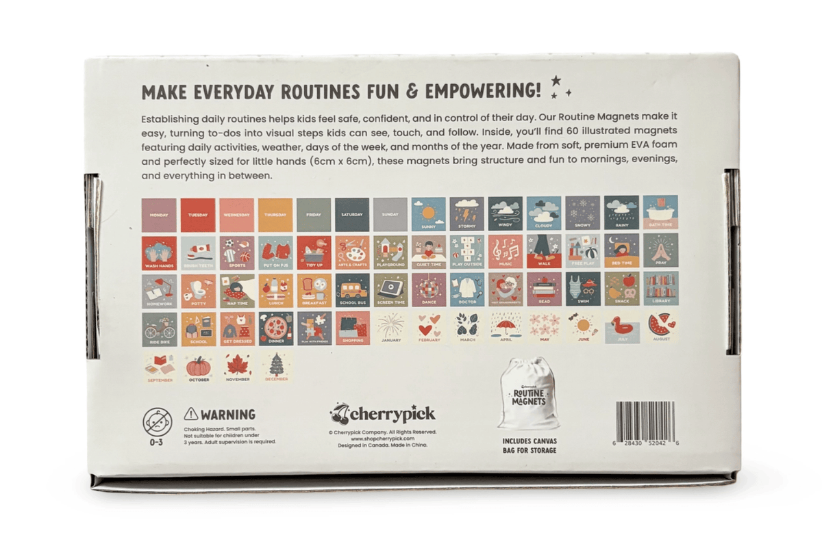 Cherrypick Routine Magnets - 60 Pc Set - For Magnetic Playwalls