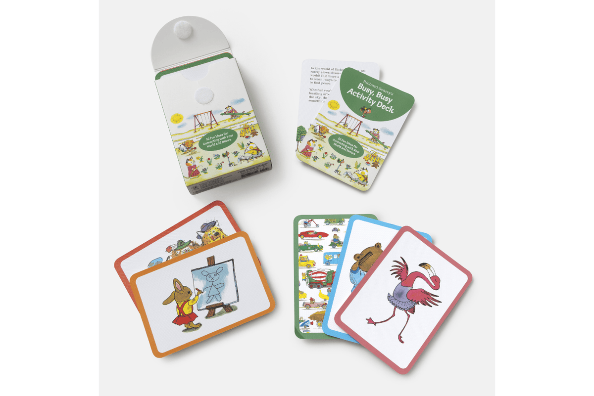 Richard Scarry's Busy, Busy Activity Deck: 52 Fun Ideas for Connecting with Your World and Nature