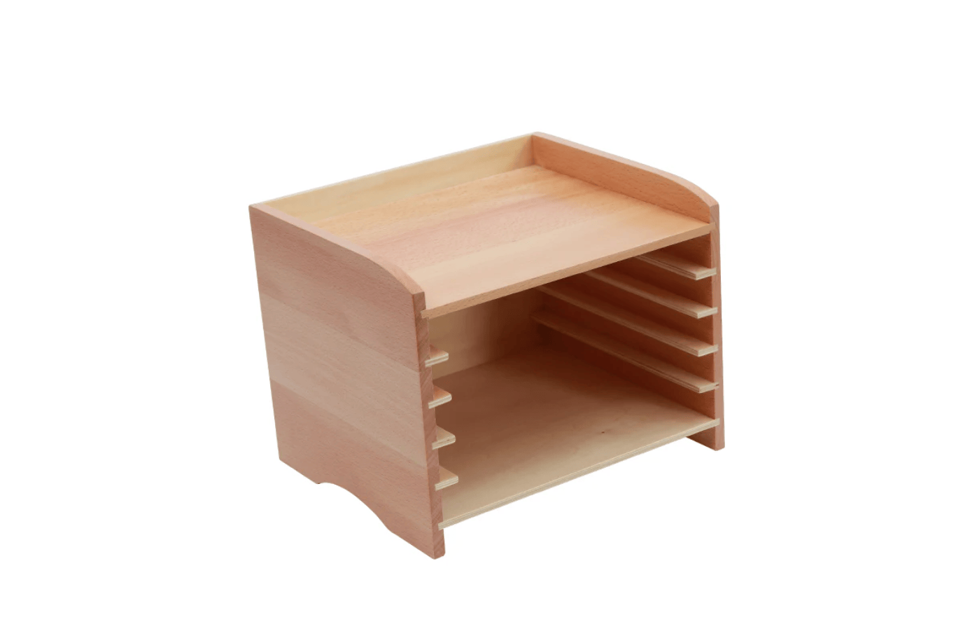 Adena Montessori Cabinet for 5 Puzzles Botany/Zoology Puzzle Cabinets (2 Sizes Available)