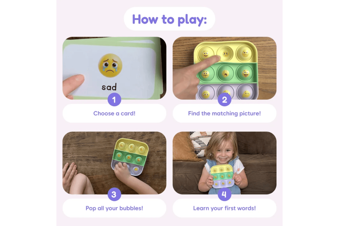 The Fidget Company Popplers: Daily Routines & Emotions and Feelings [The Fidget Company] (Ages 18 months+)