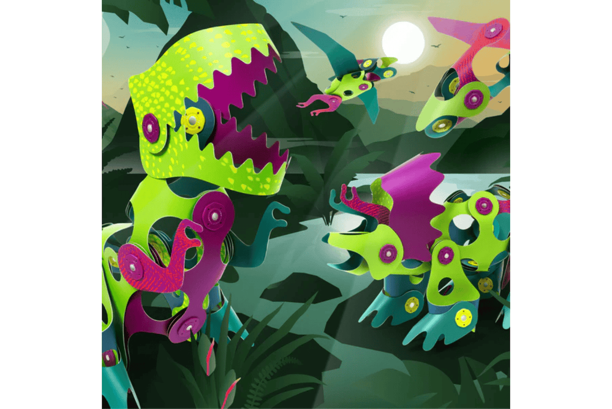 Playwell Clixio Dino Discovery Pack (36pcs)