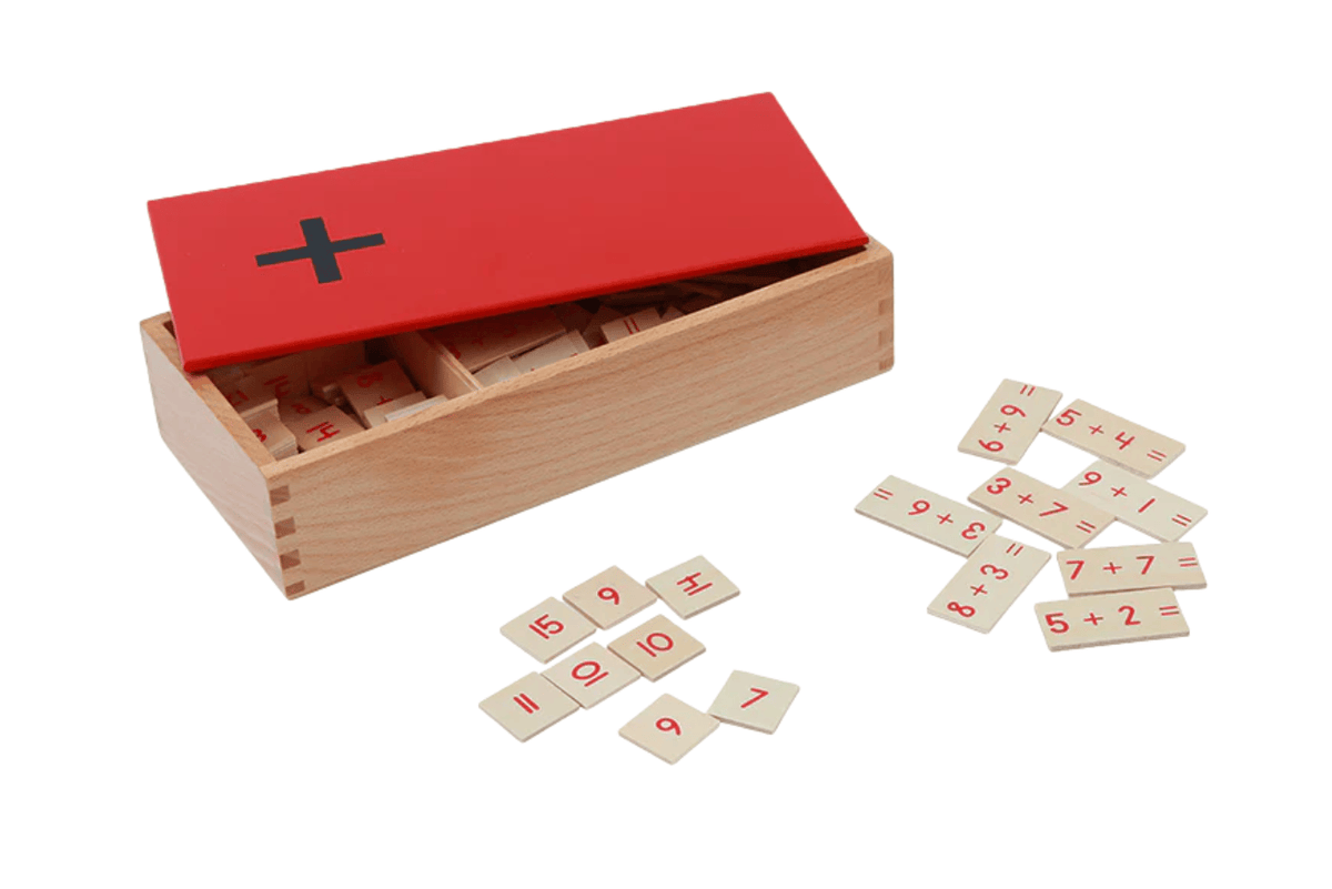 Adena Montessori Addition Equations and Sums Box