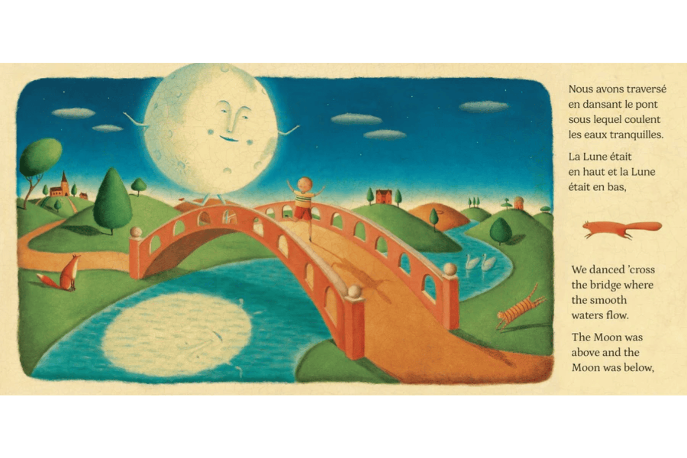 Barefoot Books I Took the Moon For A Walk (Bilingual French & English)