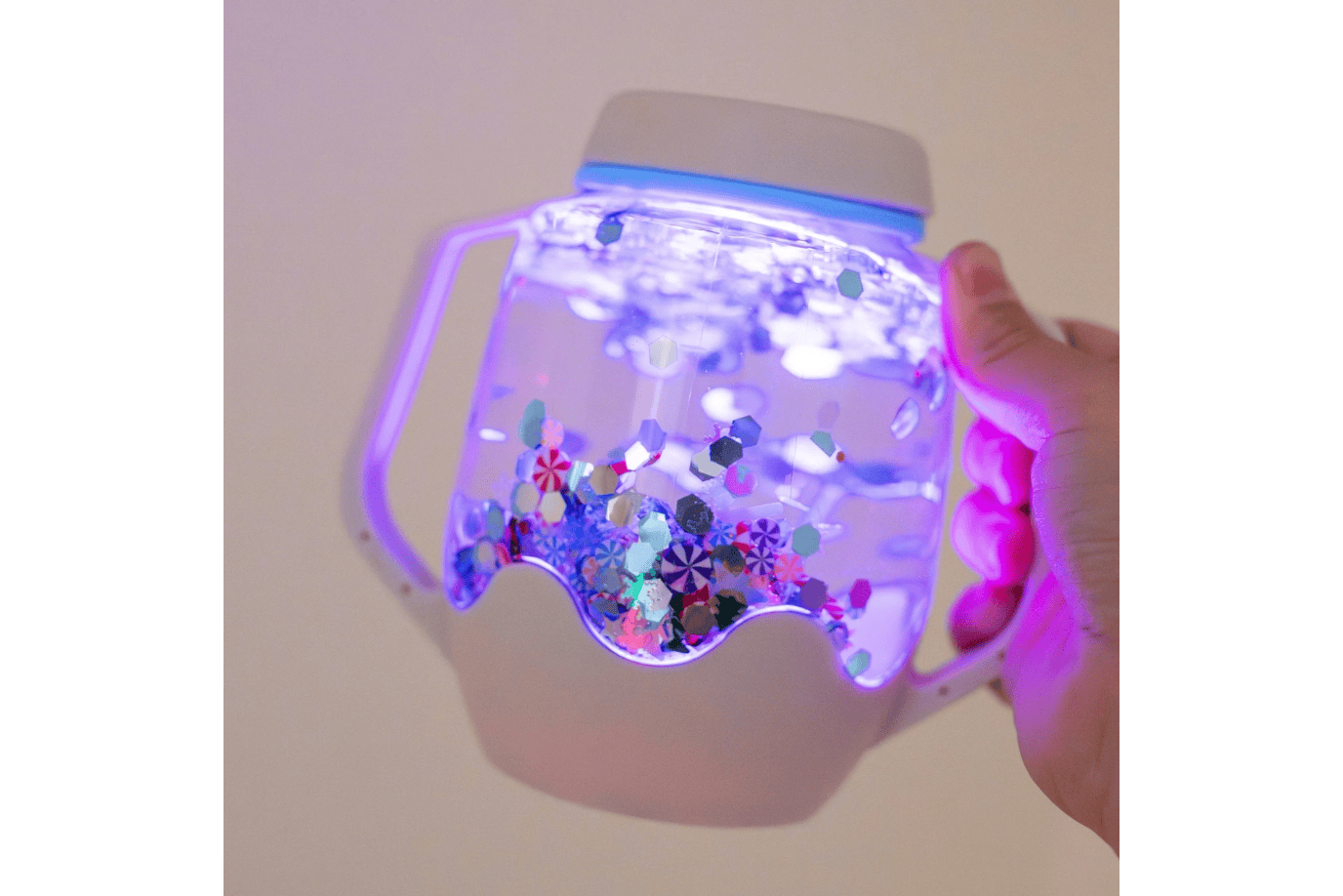 Kidcentral Glo Pals Sensory Jar - Snowglobe