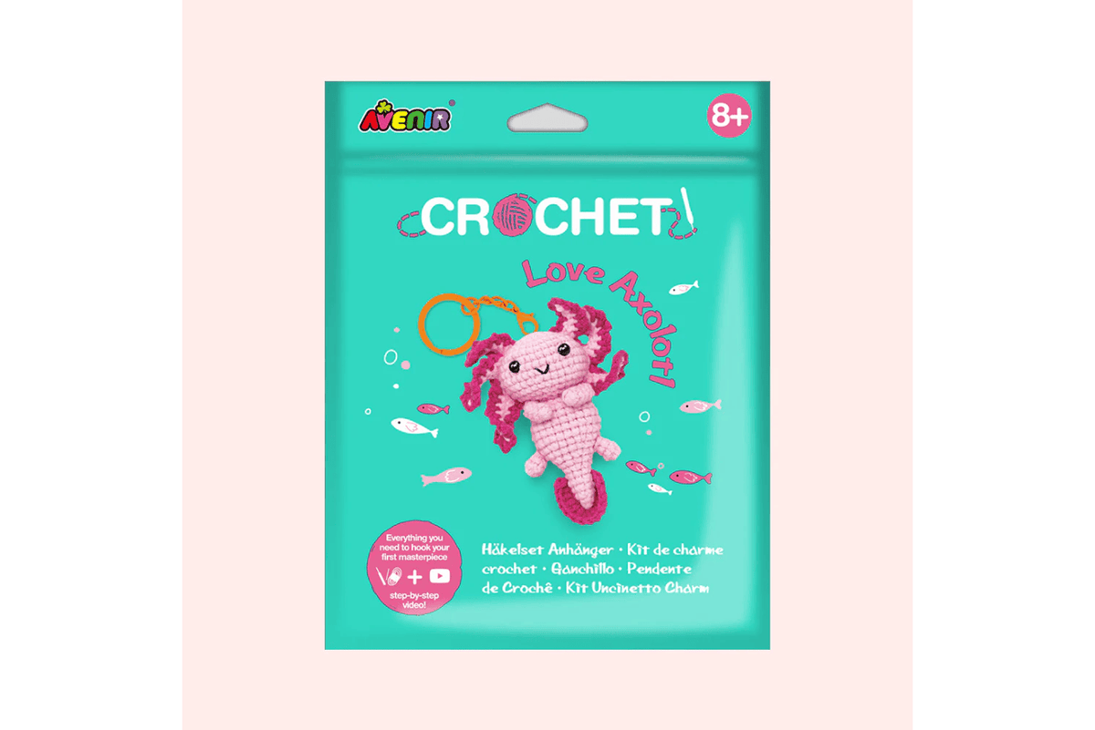 Playwell Axolotl Avenir Keychain Crochet Kits