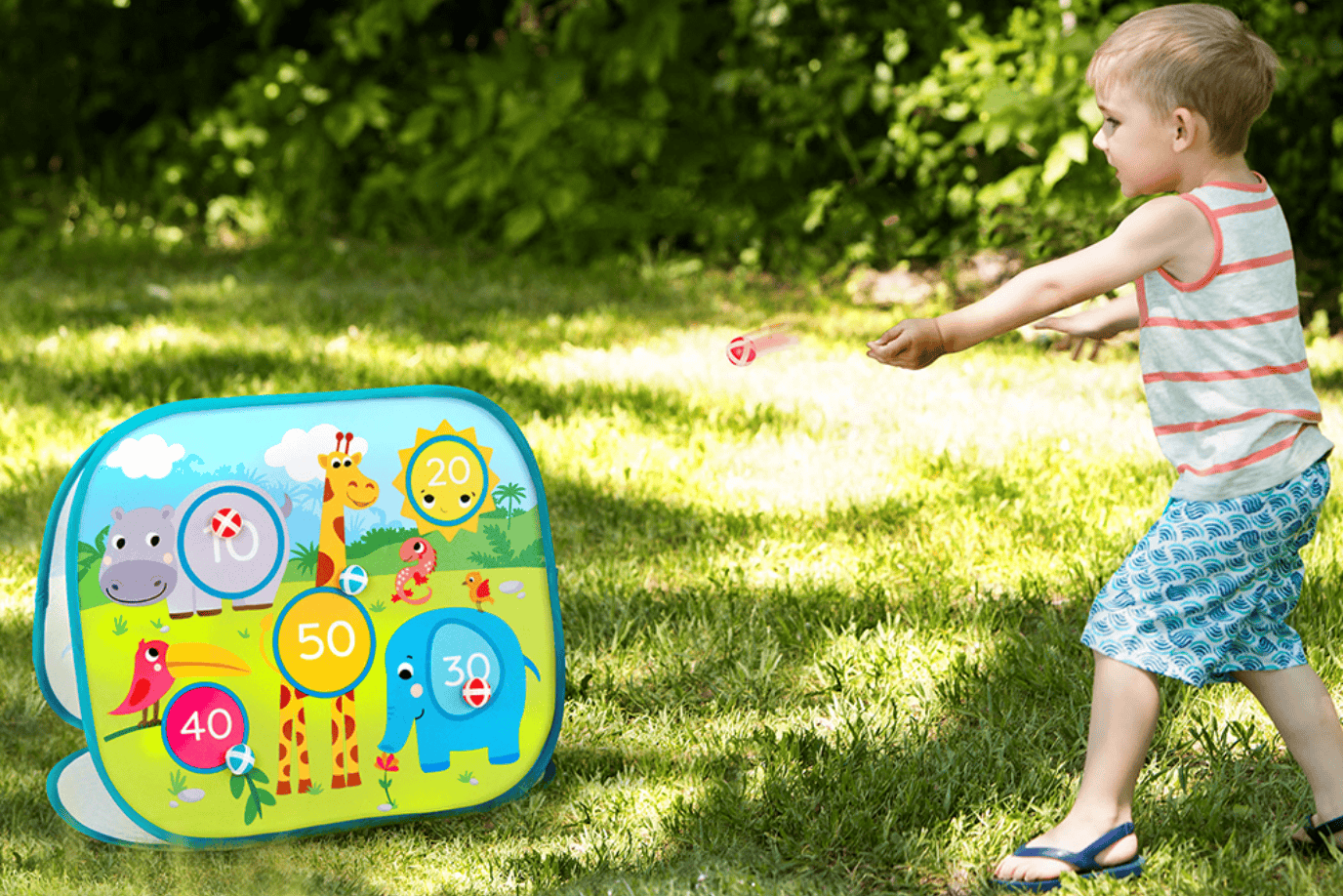 K.I.D. Toys Inc. Toss & Score Velcro Ball Dartboard