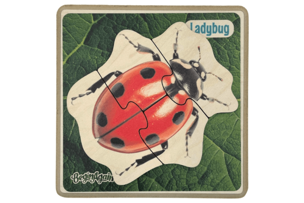 Garden Pals Puzzle - Ladybug puzzle, 4 piece puzzles for toddlers, first puzzle for toddlers, science puzzles for kid, science gifts for kids, Toronto, Canada