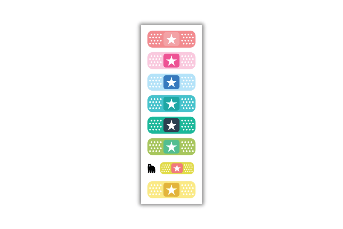 Four Bears Sticker Club Sparkly Bandaids Four Bears Sticker Club Stickers (various styles)