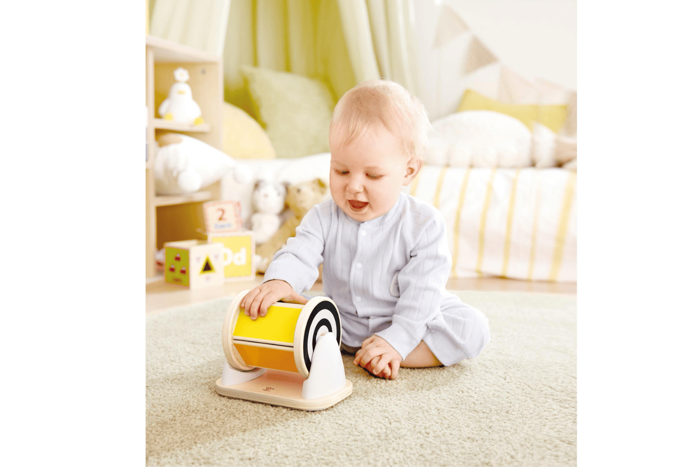 Playwell Hape Spinning Drum with Mirror