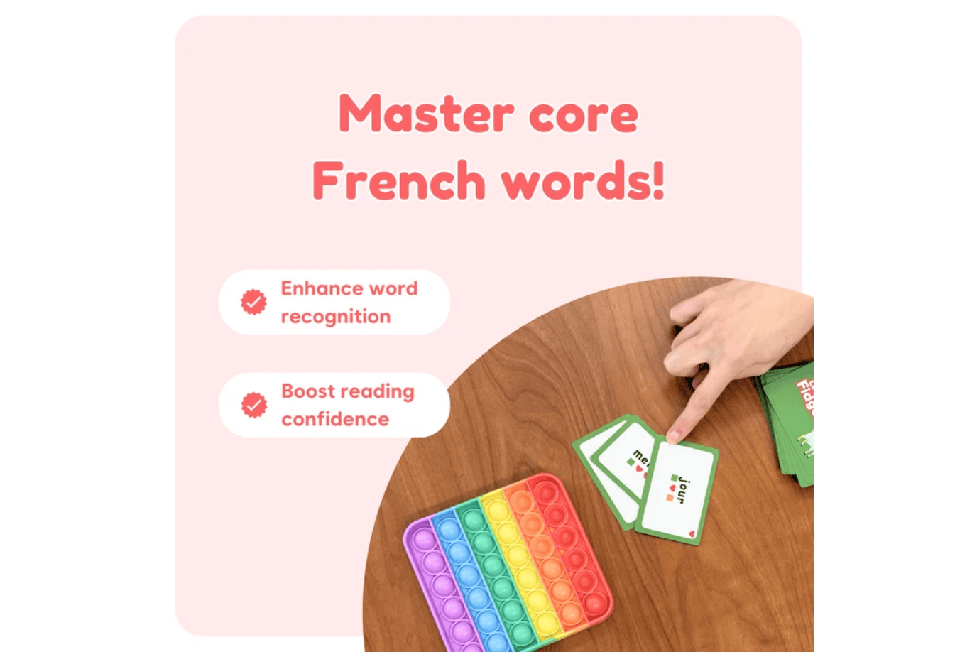The Fidget Company The Fidget Game French: Le Jeu de Fidget Mots Visuels [The Fidget Company] (Pre-K to Grade 3)