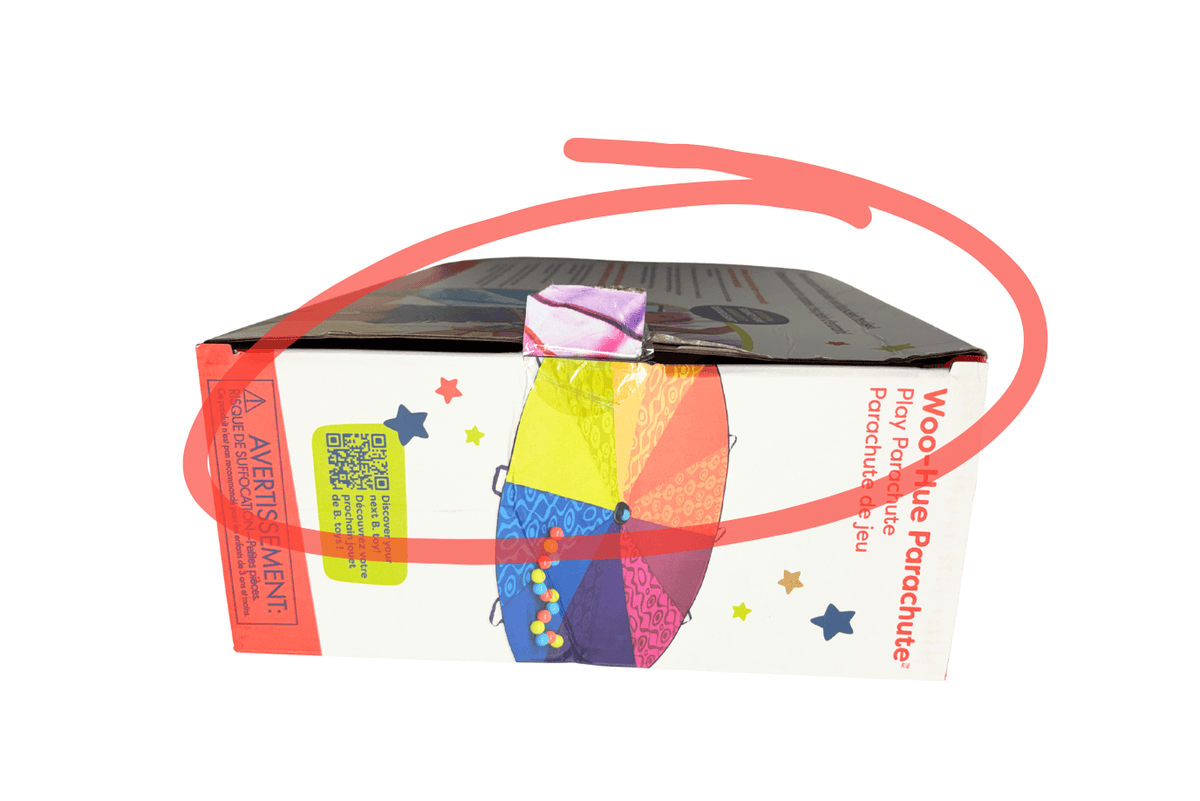 K.I.D. Toys Inc. Colourful Parachute and 15 Balls - Damaged Packaging - FINAL SALE
