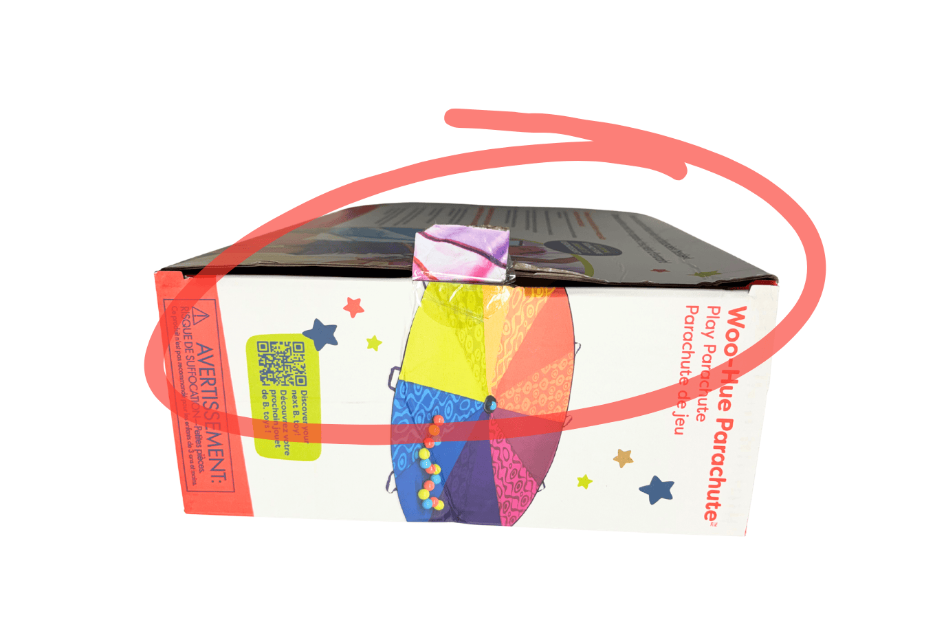 K.I.D. Toys Inc. Colourful Parachute and 15 Balls - Damaged Packaging - FINAL SALE