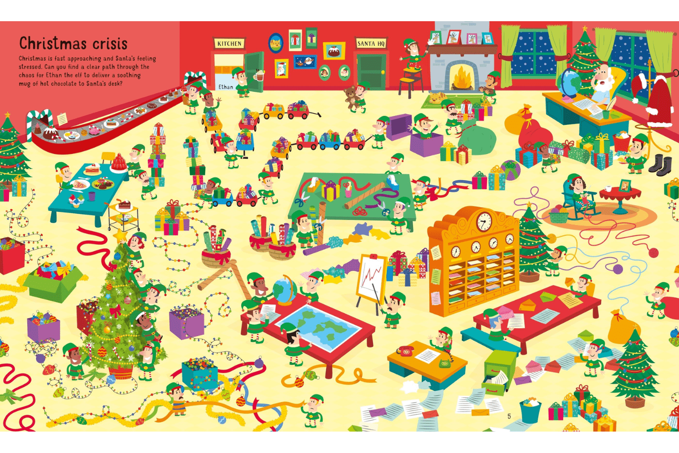 Harper Collins Book Usborne Picture Puzzles: Christmas Maze (300 pieces)