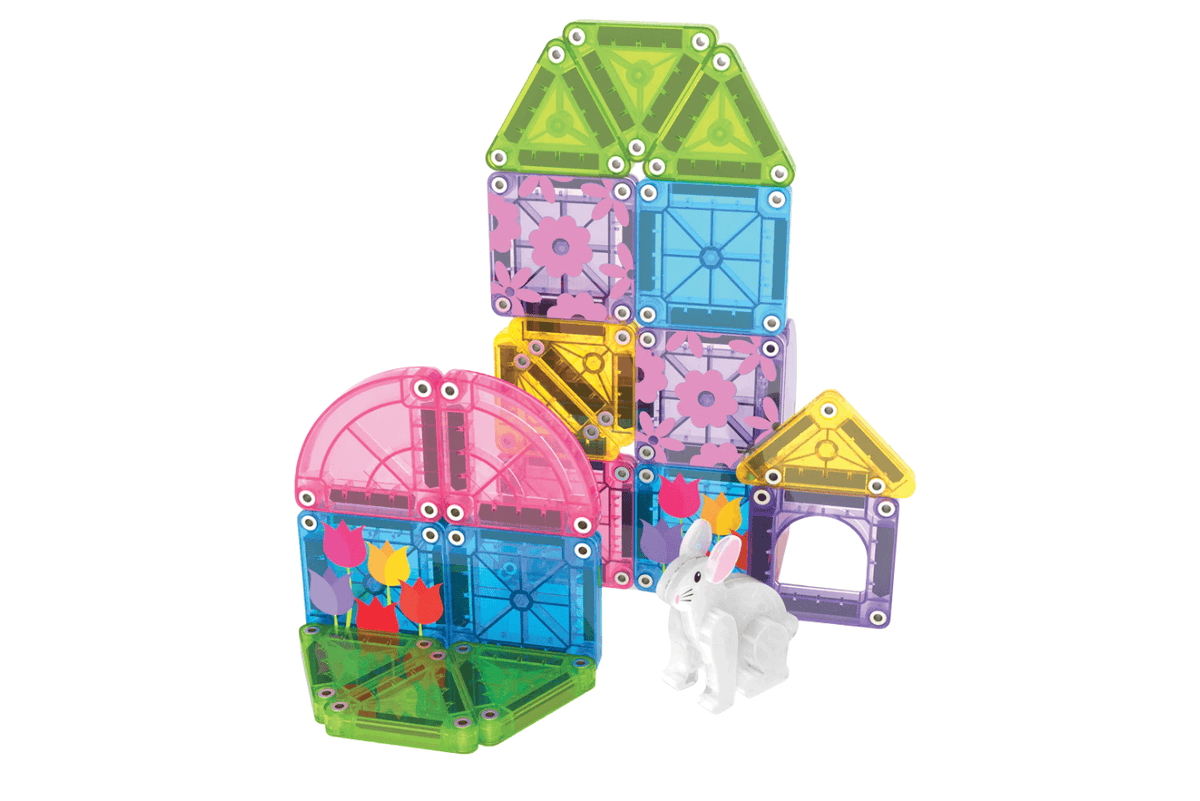 Valtech Magna Tiles MAGNA-TILES® microMAGS Spring Garden 24 Piece Travel Set