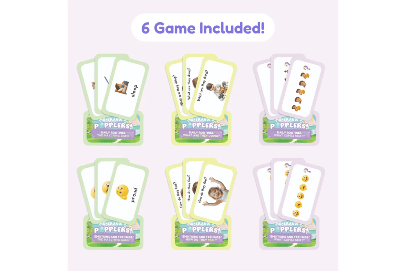 The Fidget Company Popplers: Daily Routines & Emotions and Feelings [The Fidget Company] (Ages 18 months+)