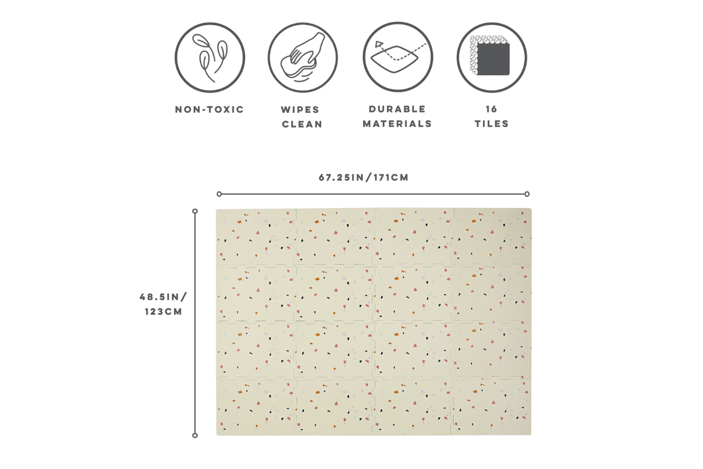 3 Sprouts Foam Puzzle Play Mat