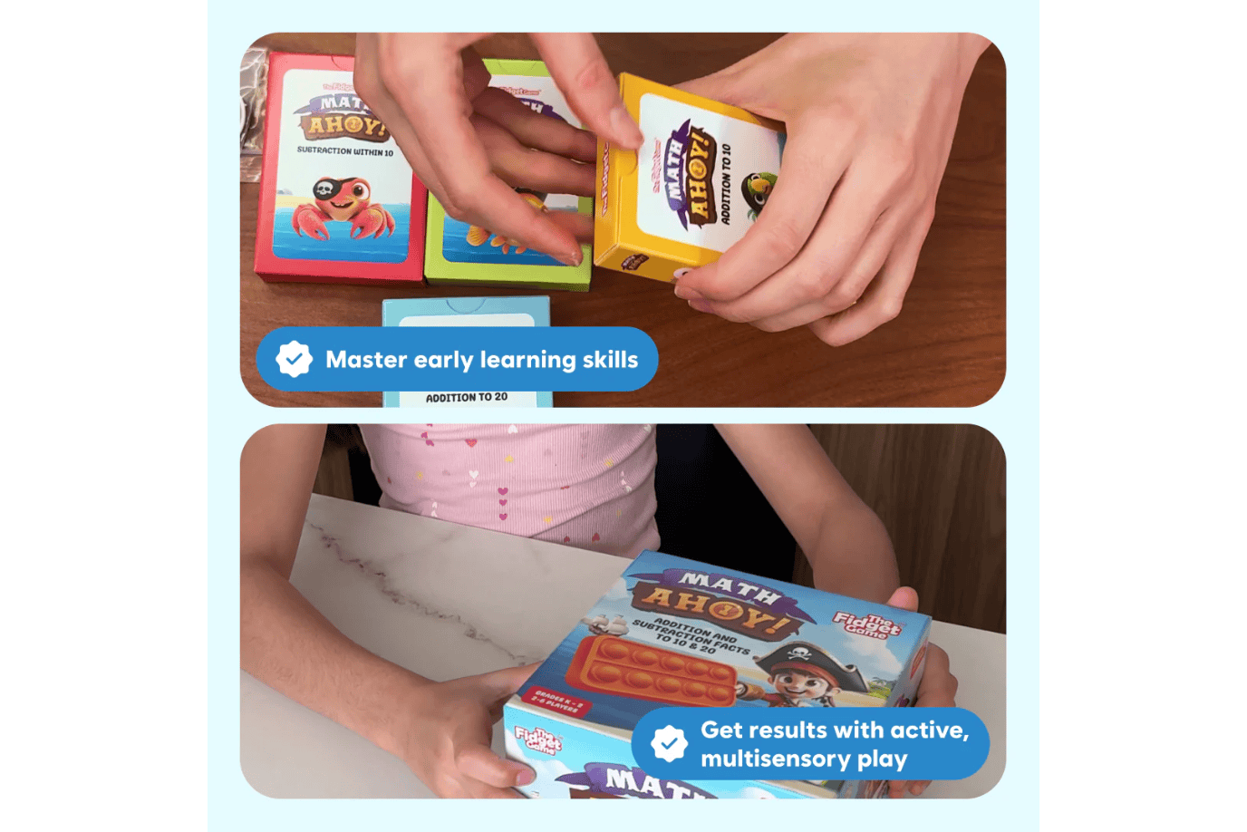 The Fidget Company Math Ahoy Math Game - Ages 5 - 8