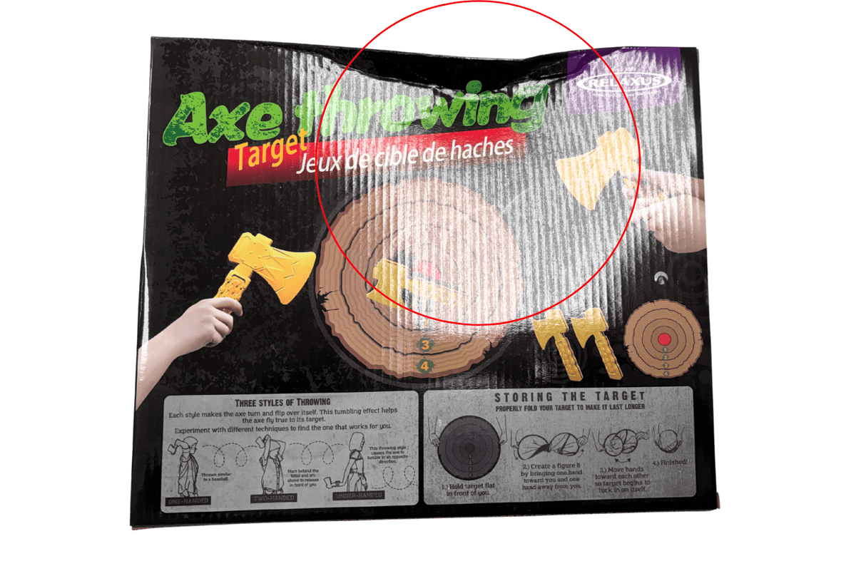 Relaxus Axe Throwing Game - Damaged Box - FINAL SALE