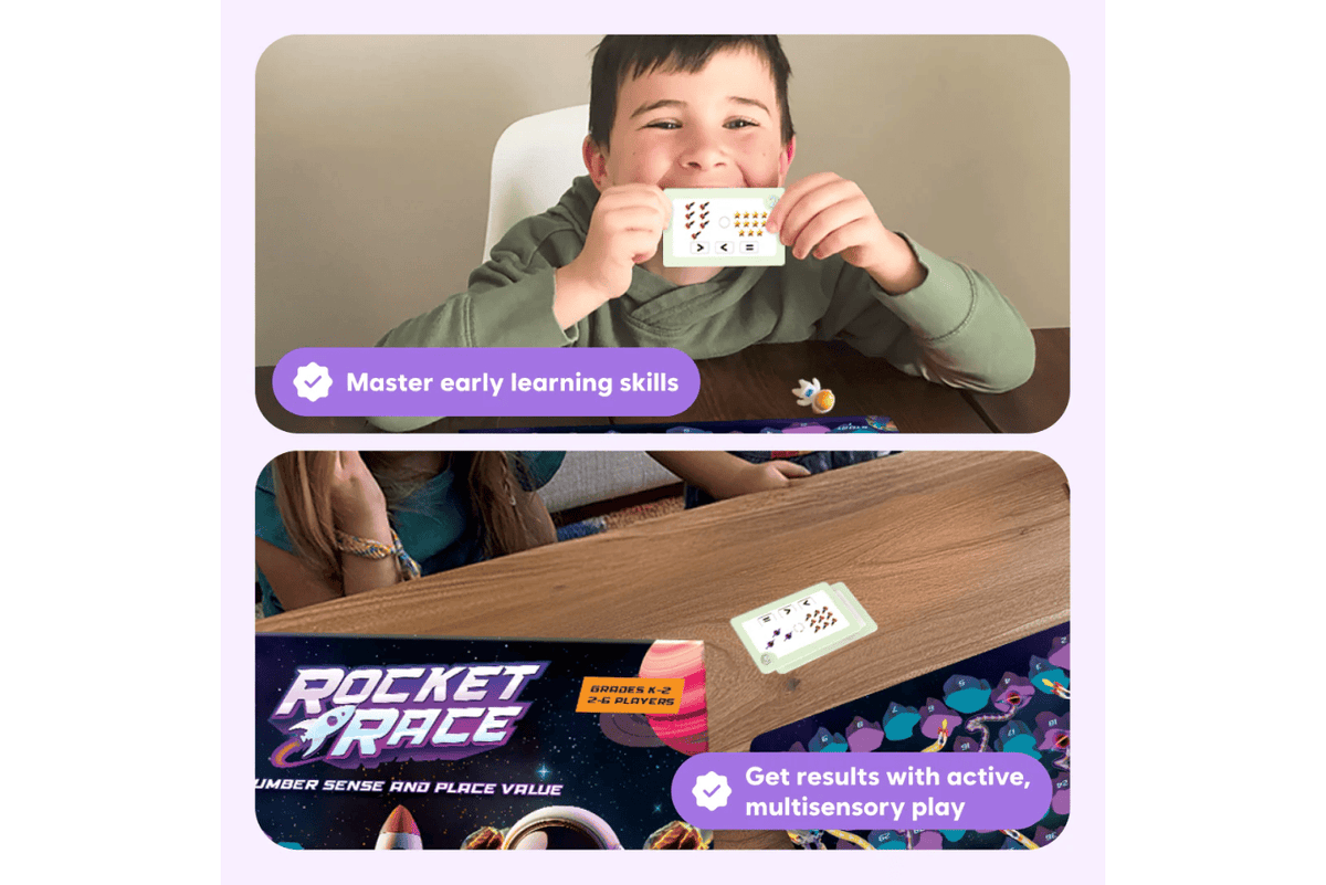 The Fidget Company Rocket Race Math Game - Ages 5 - 8